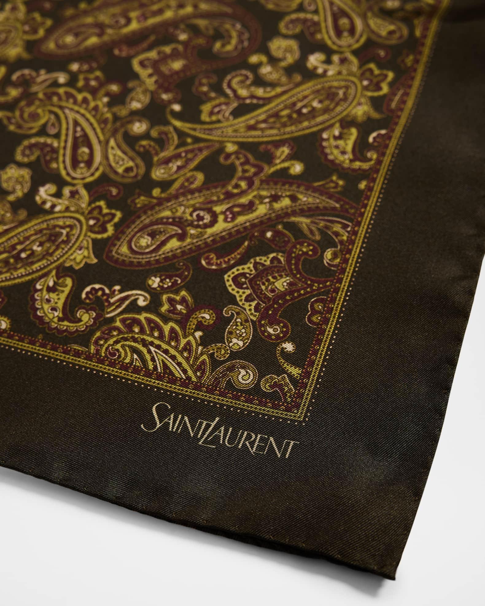 Paisley-Print Silk Scarf  Product Image