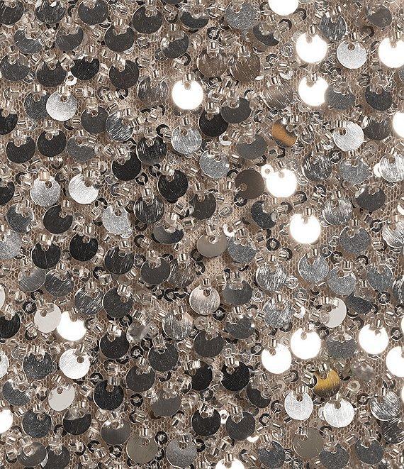 GB Social One Shoulder Glitz Sequin Mini Dress Product Image