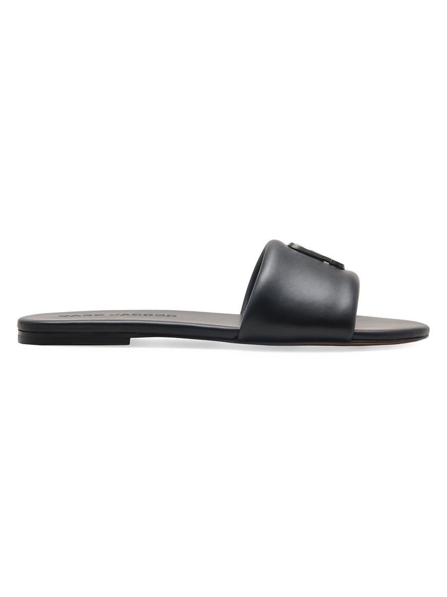 Womens The Snapshot Leather Slides Product Image