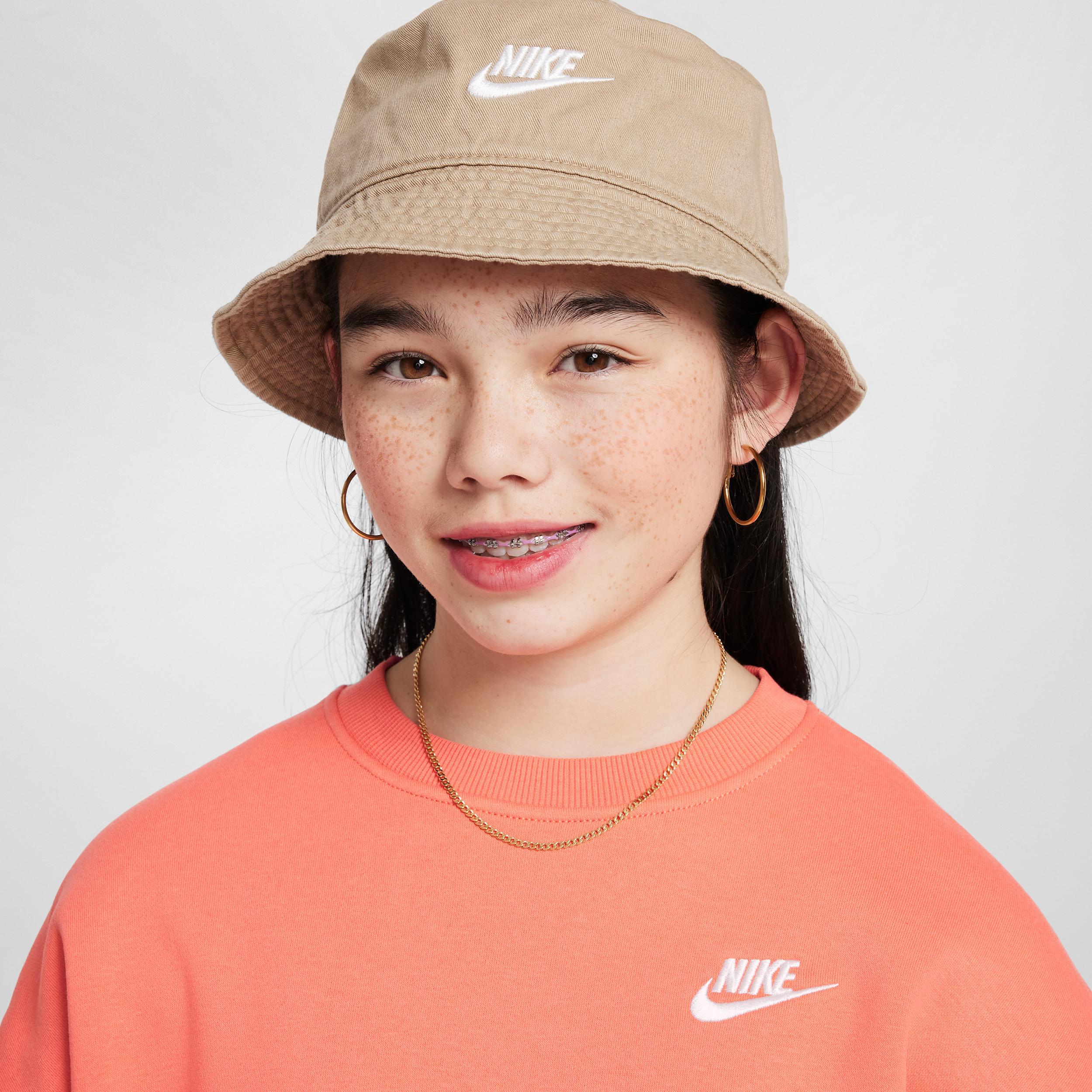Women's Nike Sportswear Club Fleece Girls' Boxy Crew-Neck Sweatshirt Product Image