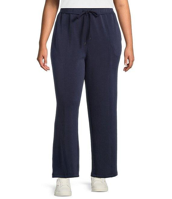 Skies Are Blue Plus High Rise Brushed Modal Blend Drawstring Pants Product Image
