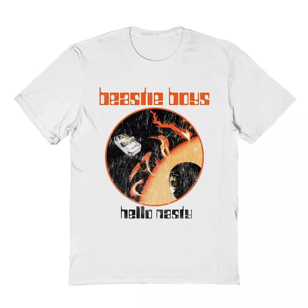 Men's Beastie Boys Hello Nasty Sun Graphic Tee, Size: XL, White Product Image