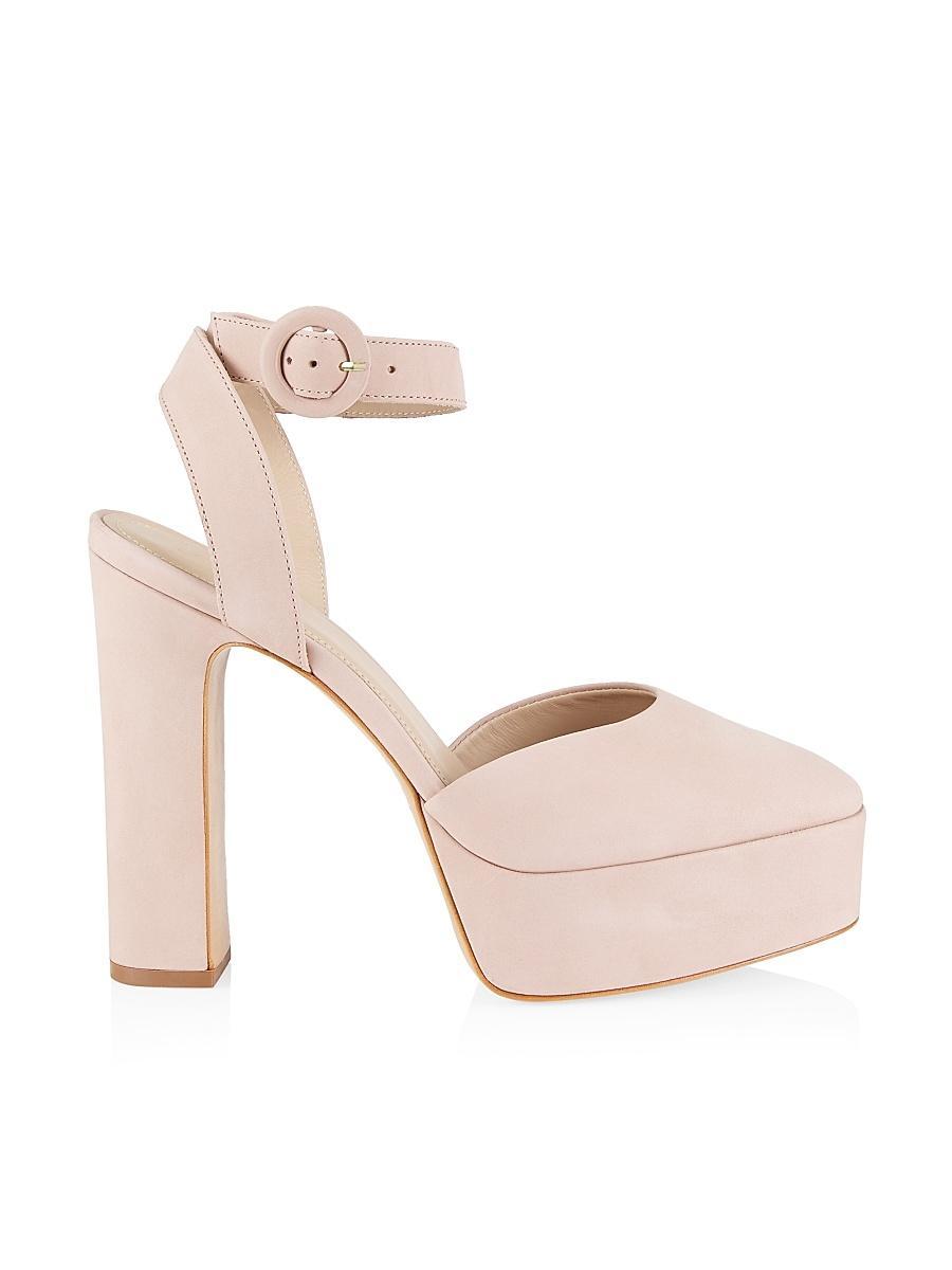 Womens COLLECTION Mary Jane Suede Platform Pumps Product Image