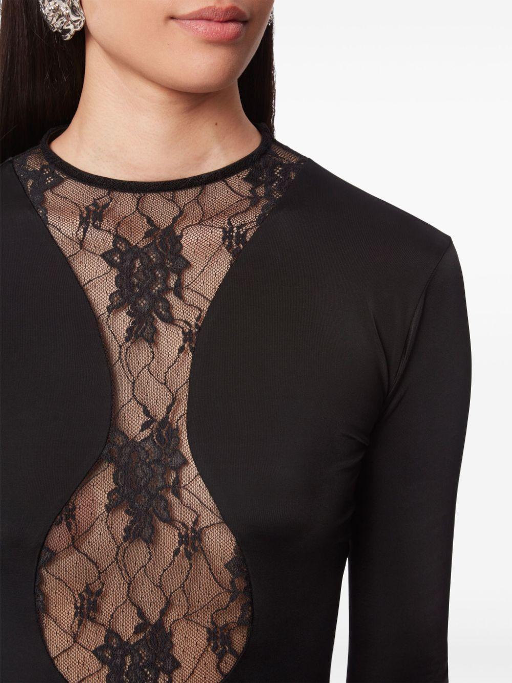 lace-panelling maxi dress Product Image