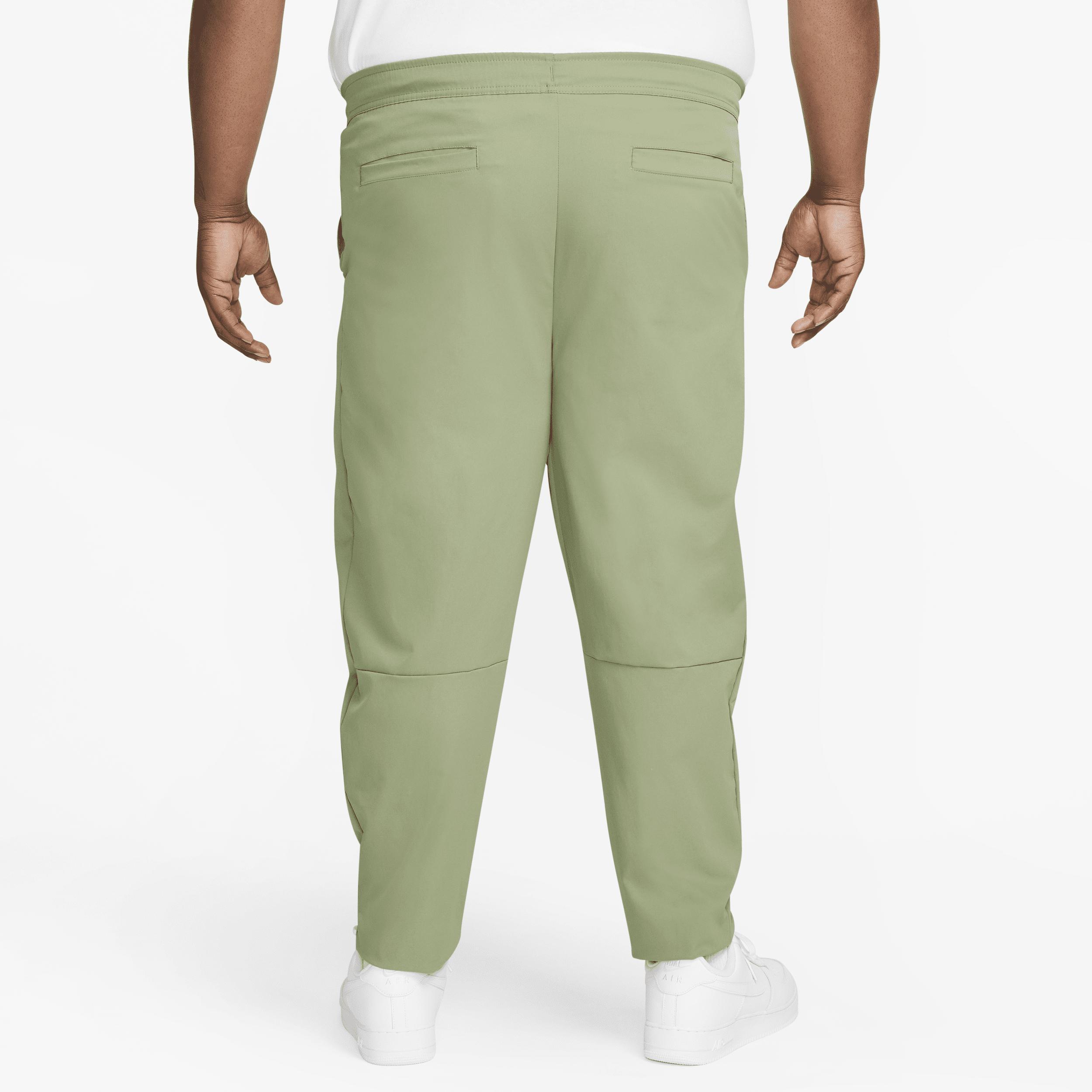 Nike Woven Taper Leg Pants - Mens Green/White Product Image