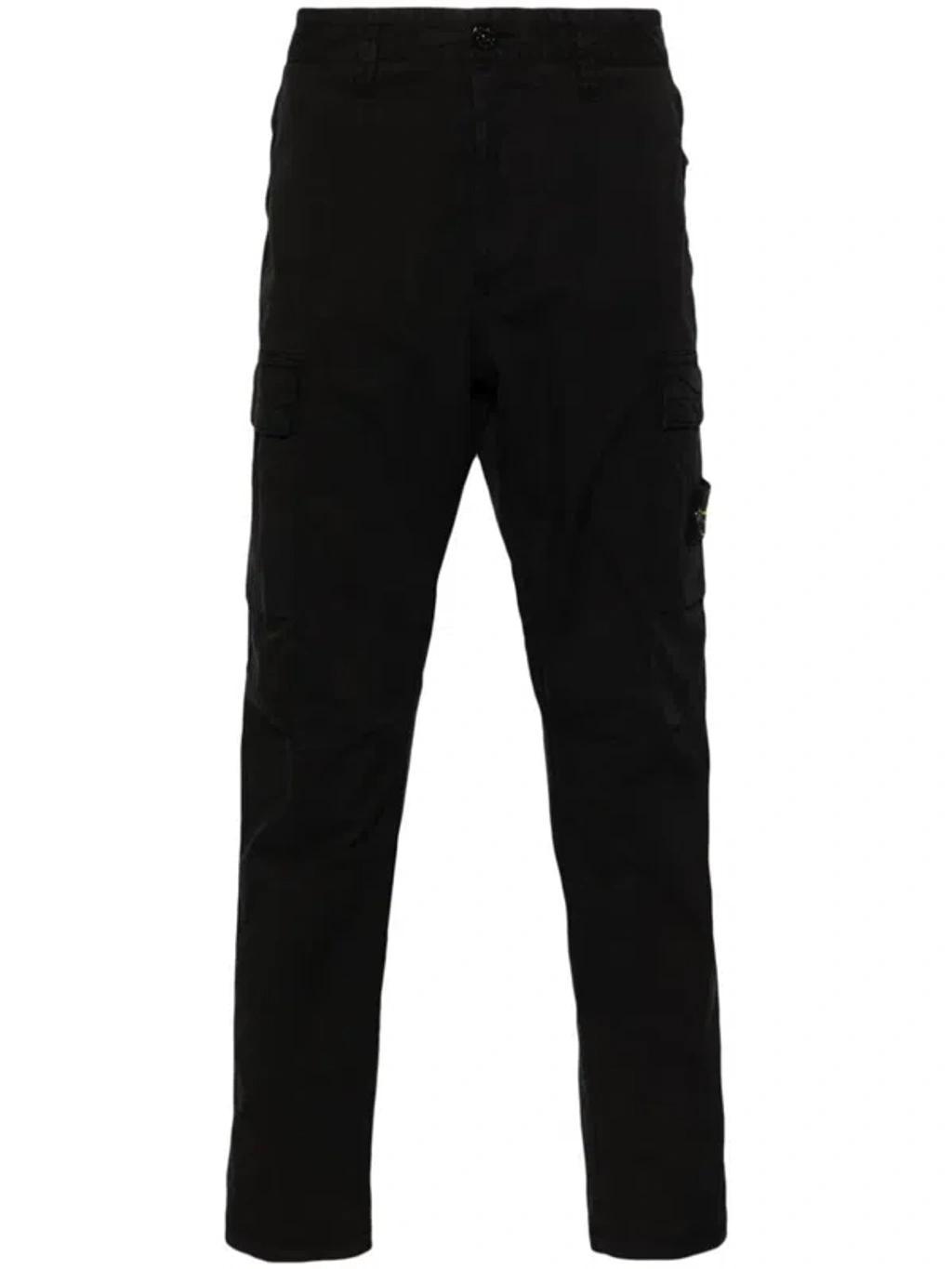 STONE ISLAND Trousers In Black Product Image