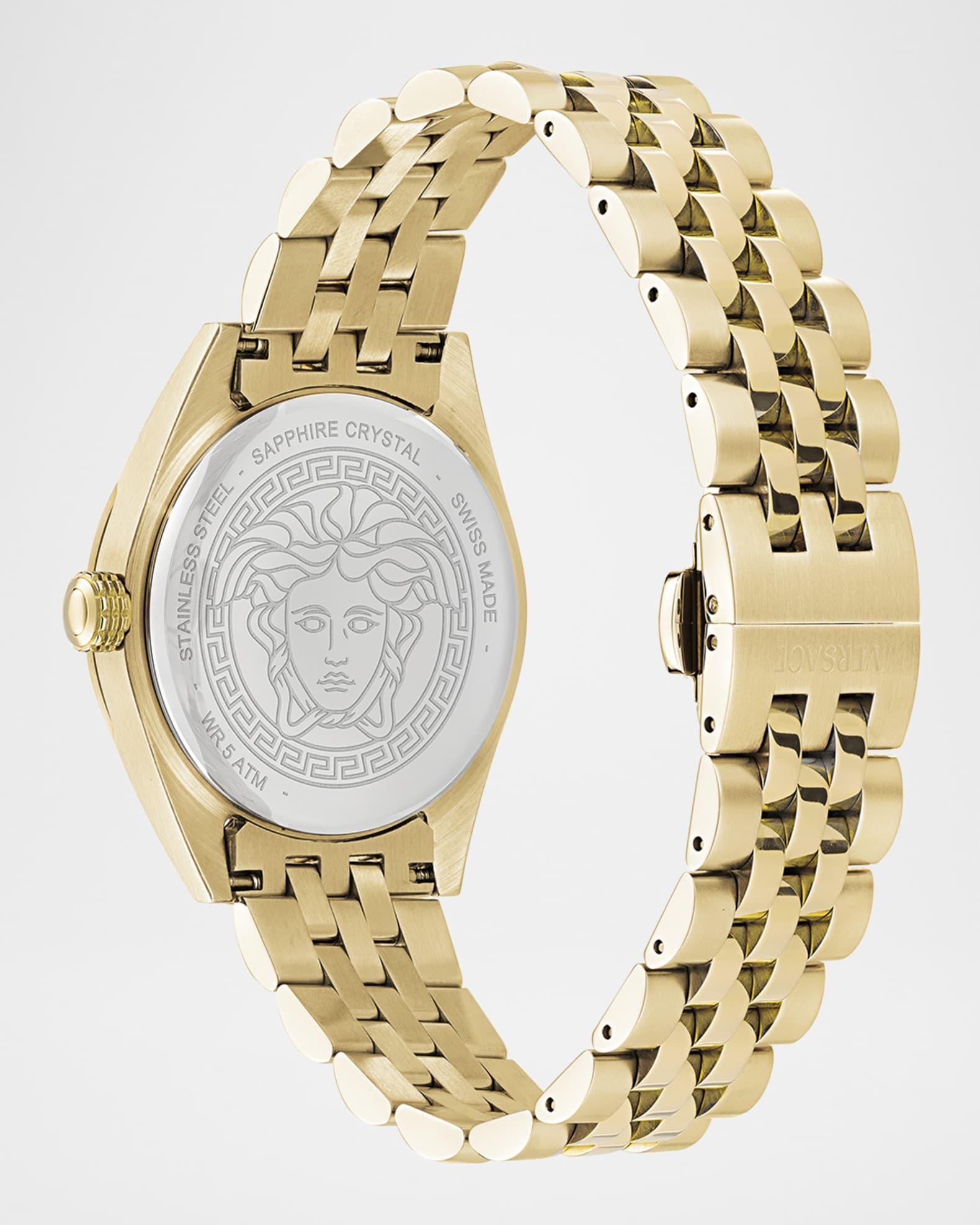 V-Code  36mm IP Yellow Gold Bracelet Watch Product Image