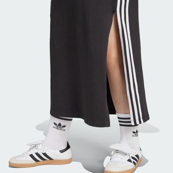 adidas Adicolor 3-Stripes Tank Dress Maxi (Plus Size) Black 1X Womens Product Image