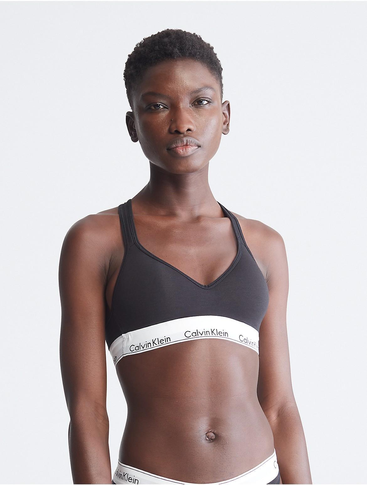 Calvin Klein Modern Cotton Padded Bralette QF1654, Women's, Size: Large, Black Product Image