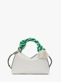 JWA CORNER BAG - LEATHER TOP HANDLE BAG in white | JW Anderson US  Product Image