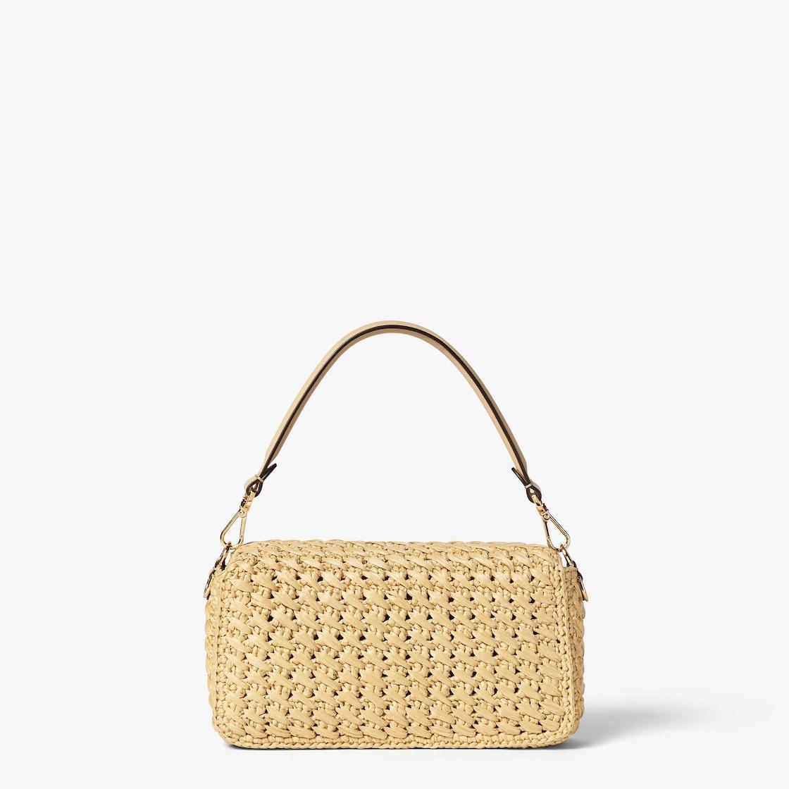 BaguetteBeige viscose fibre crochet bag Product Image