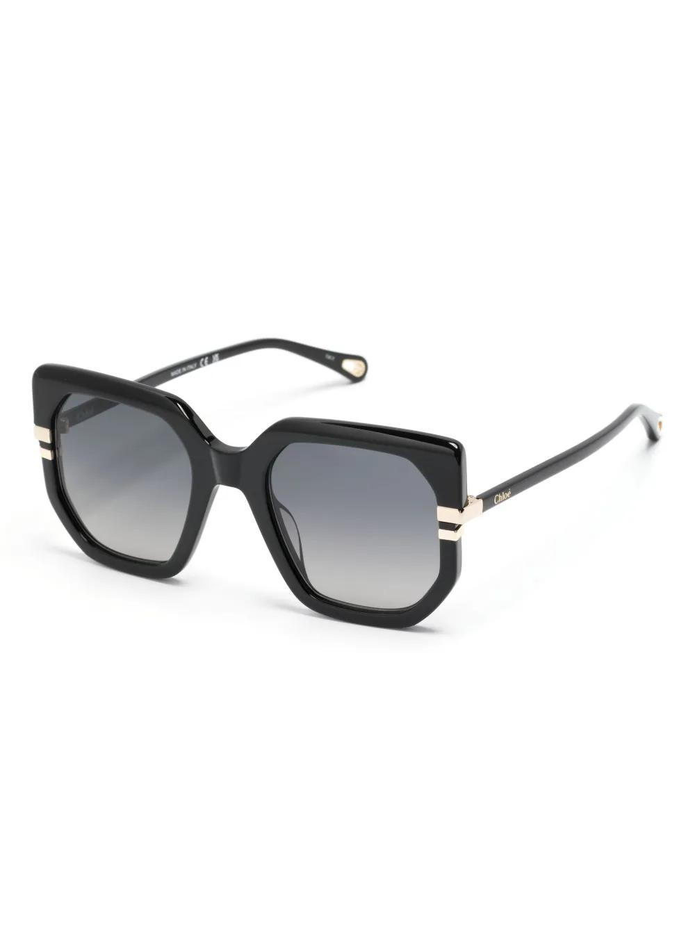 CHLOÉ Oversize-frame Sunglasses In Black Product Image