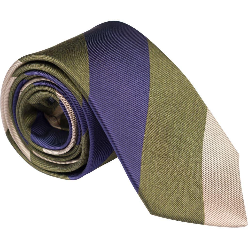 Elizabetta La Vigna - Extra Long Printed Silk Tie for Men in Navy at Nordstrom Product Image