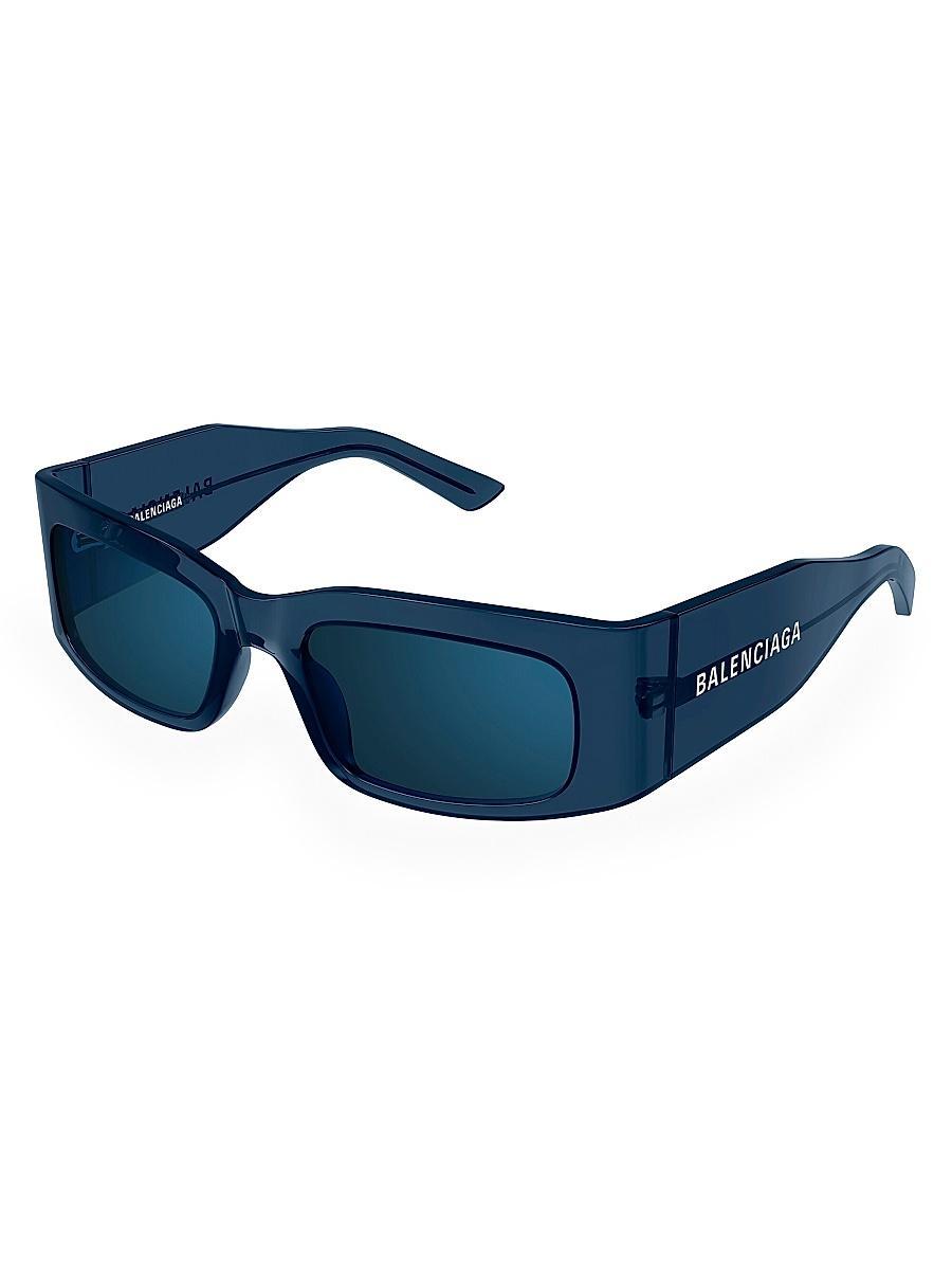 Mens Nylon and Acetate Rectangle Sunglasses Product Image