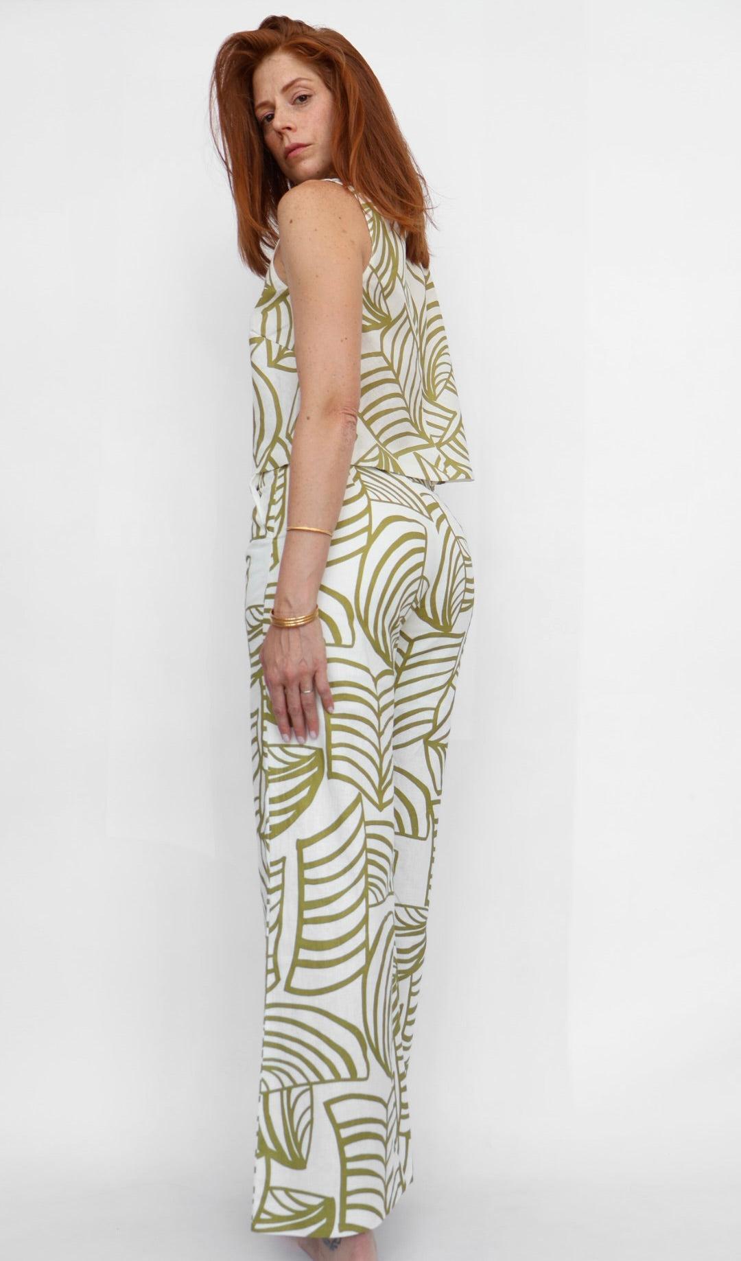 Karine Print Wide Leg Pants Product Image