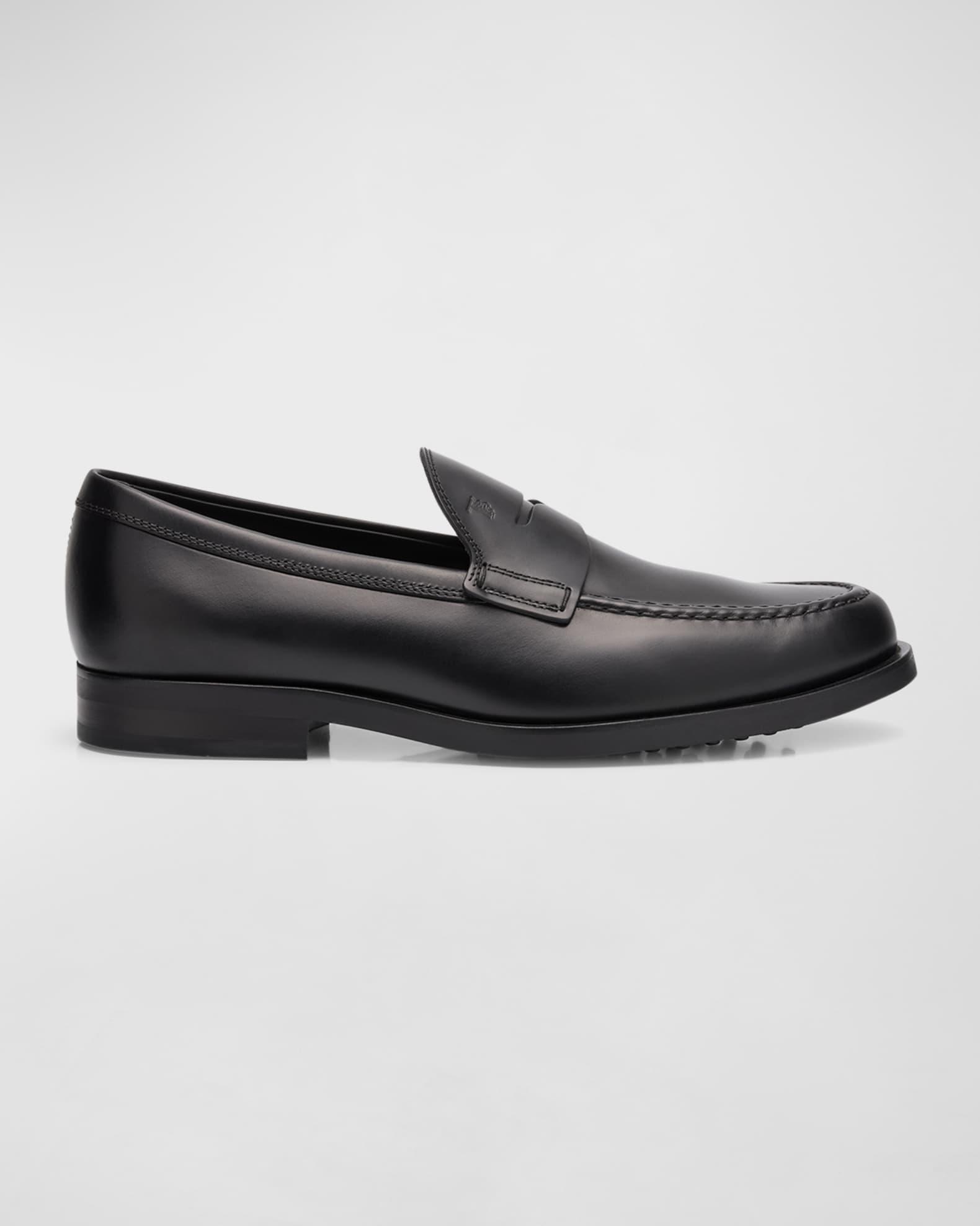 Men's Leather Moccasin Penny Loafers Product Image