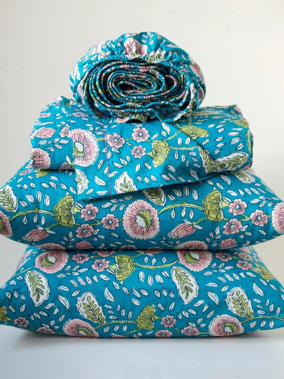 Sooo Soft Cotton Sheet Set - Pink Painted Garden Product Image