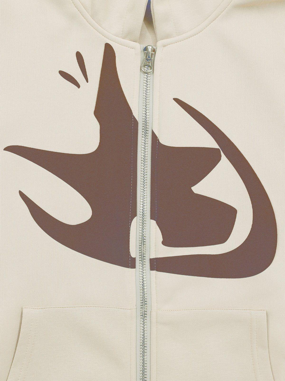 Aelfric Eden Star Foam Printing Zip Up Hoodie Product Image