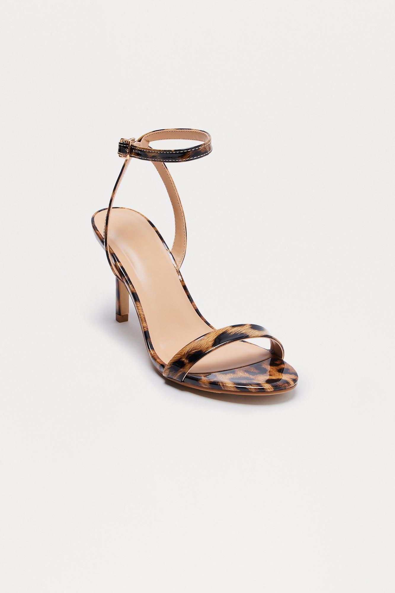 Majorie Faux Patent Heels - Leopard Product Image