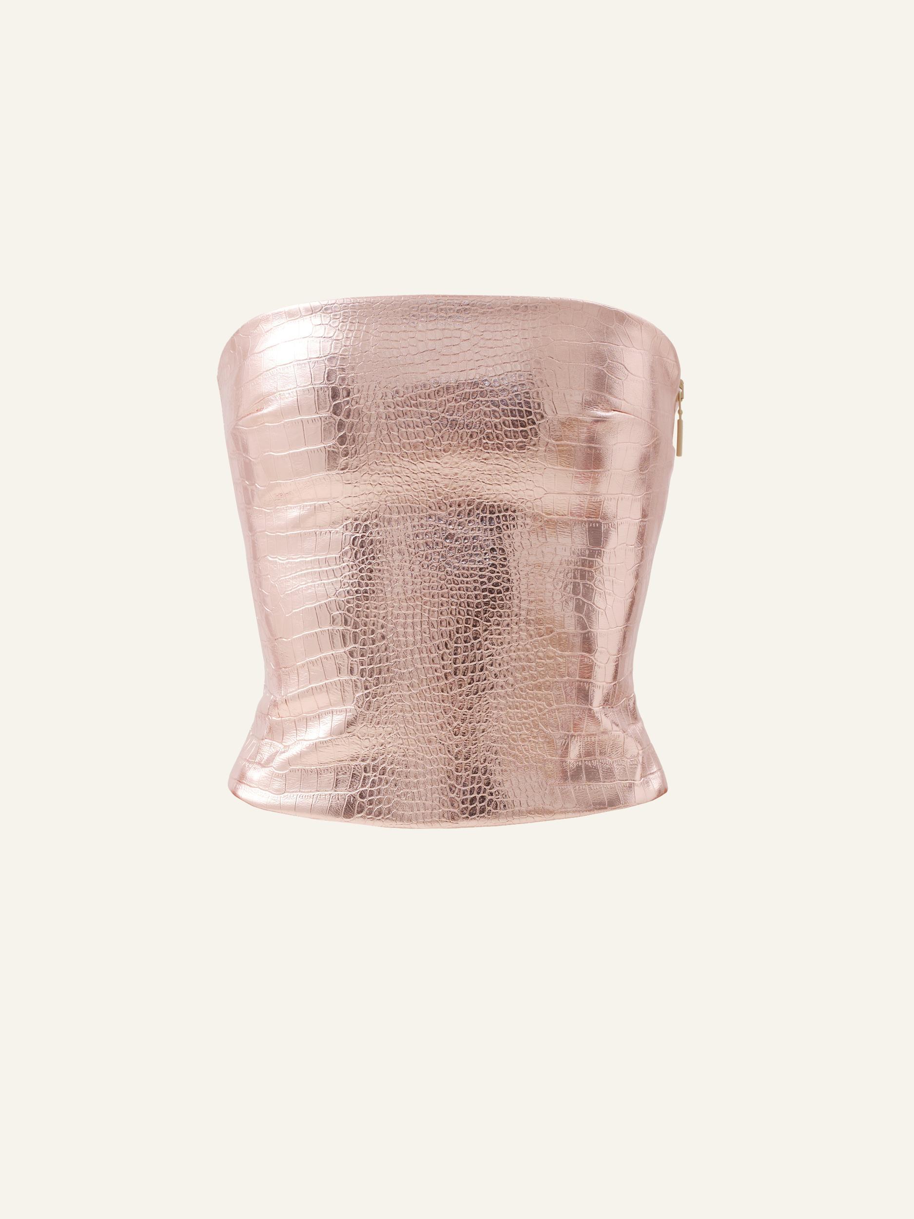 Killa bandeau in Pink Croc Product Image