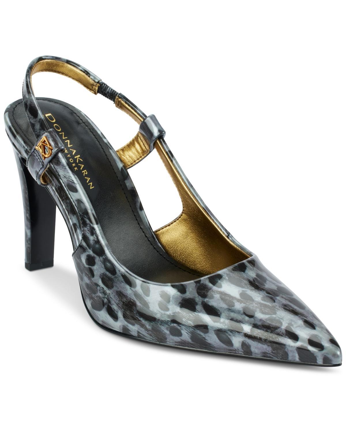 Donna Karan New York Womens Animal-Print Slingback Pumps Product Image