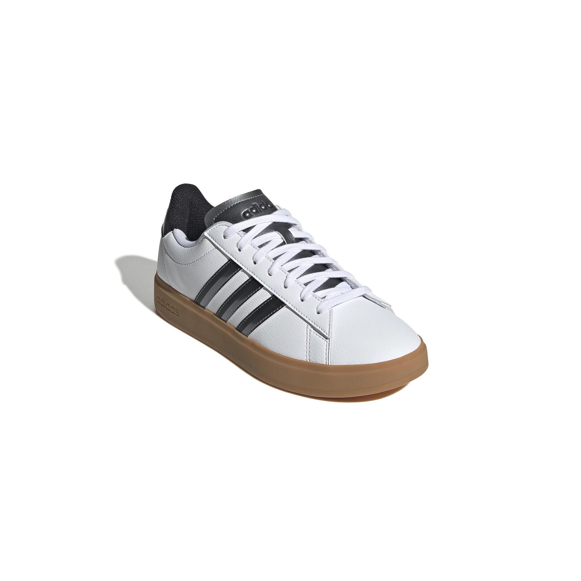 adidas Grand Court Cloudfoam Women's Lifestyle Tennis Shoes, Size: 9.5, Clear Pink Black Product Image