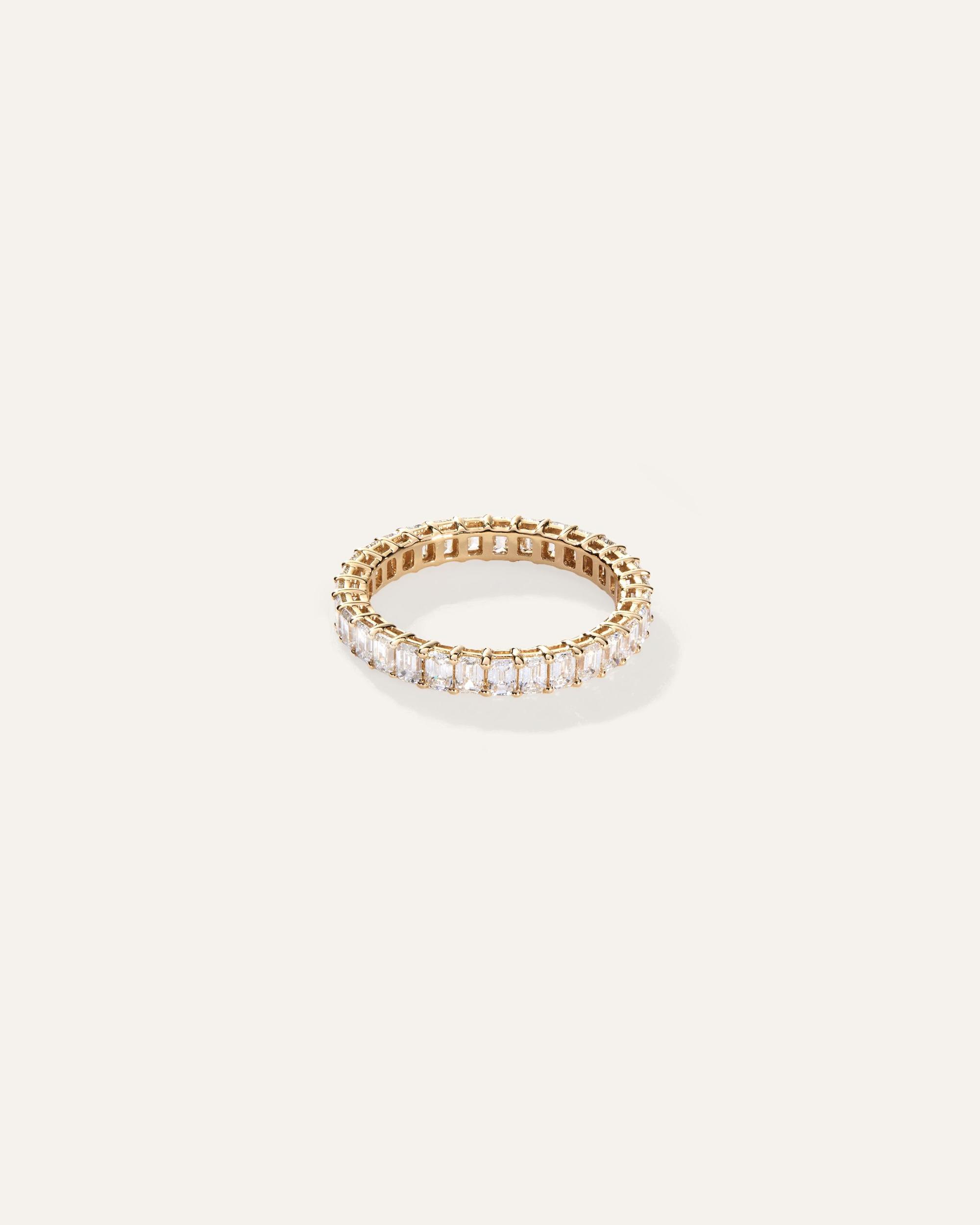 Lab Grown Diamond Emerald Eternity Band Product Image