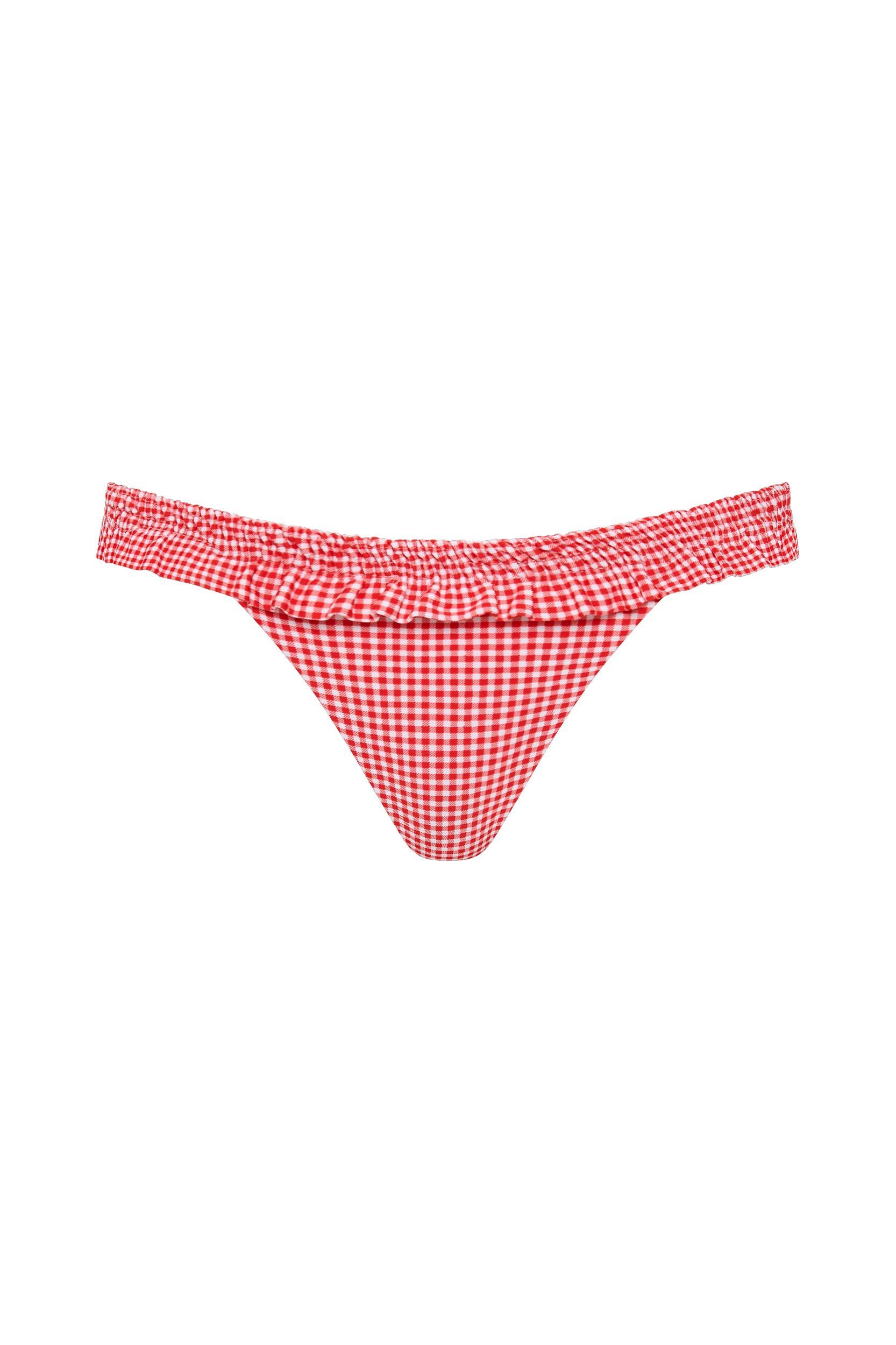 Esterel Bikini Top Gingham Red - Final Sale Product Image