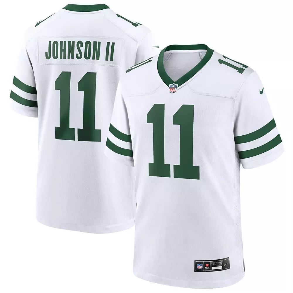 Men's Nike Jermaine Johnson II Legacy White New York Jets Game Jersey, Size: Medium Product Image