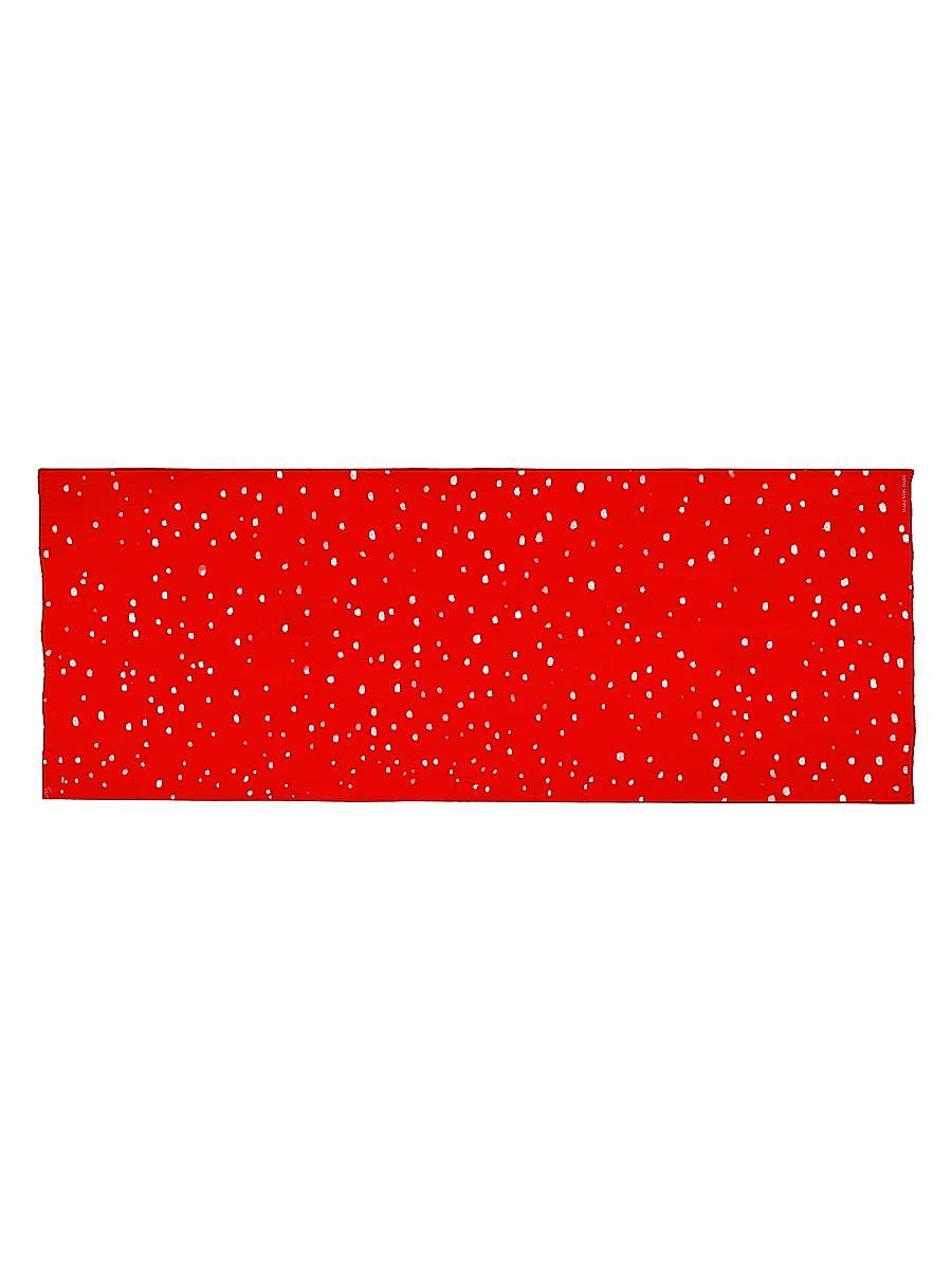 Red Storm Wool & Silk Scarf Product Image