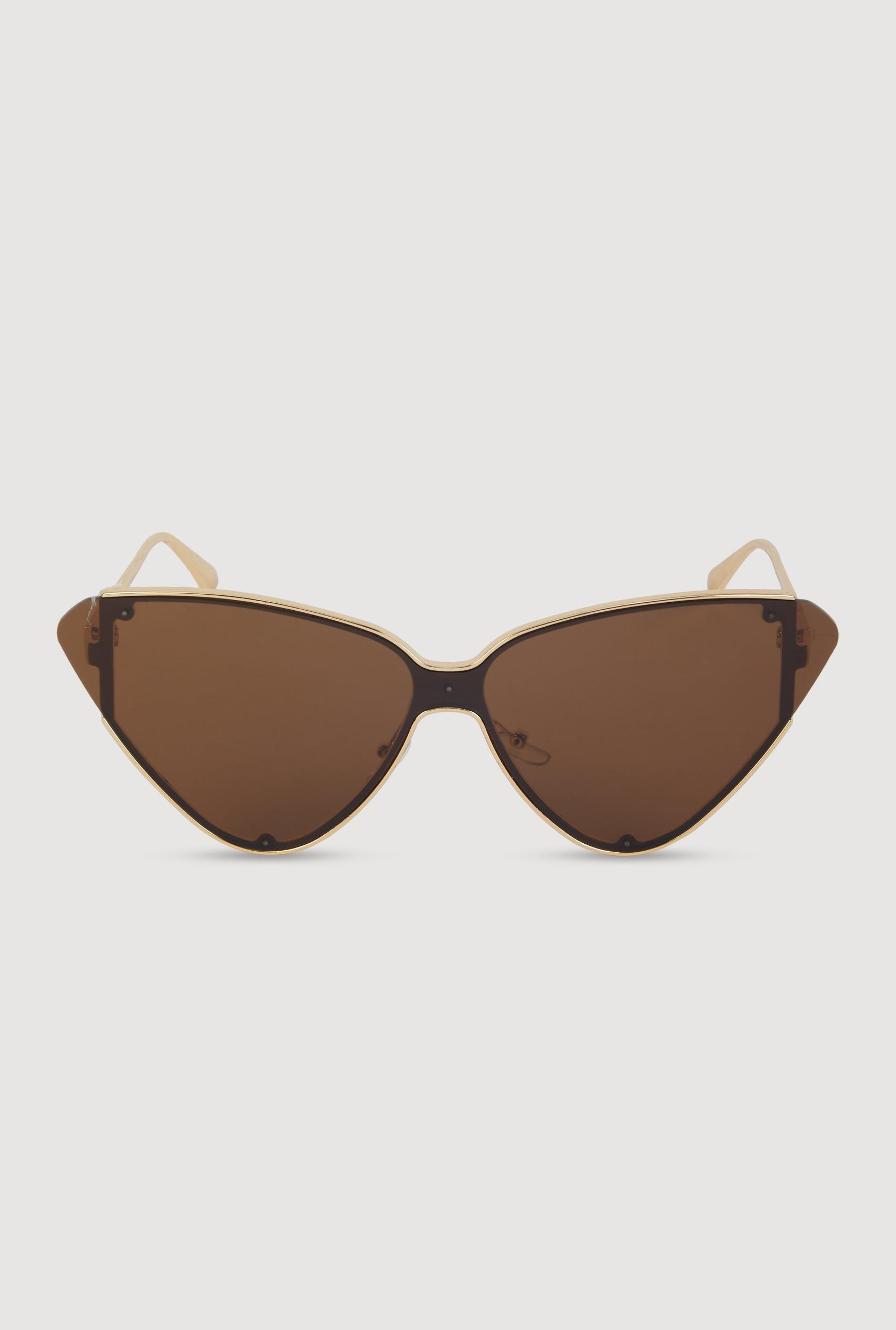 Metallic Frame Cat Eye Sunglasses Unisex Product Image