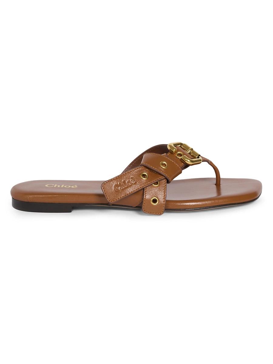Womens Mae Leather Thong Sandals Product Image