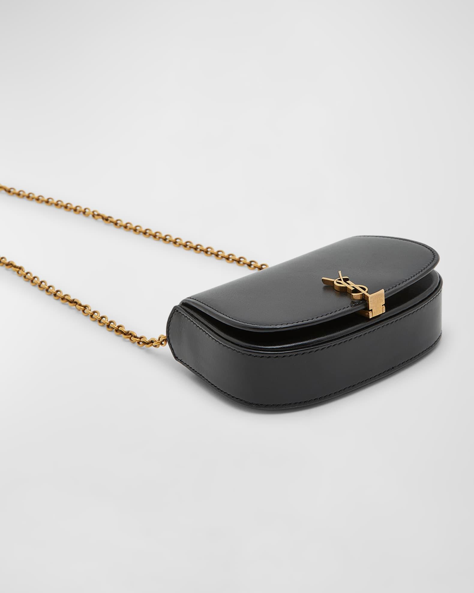 Mini YSL Wallet On Chain in Smooth Leather Product Image