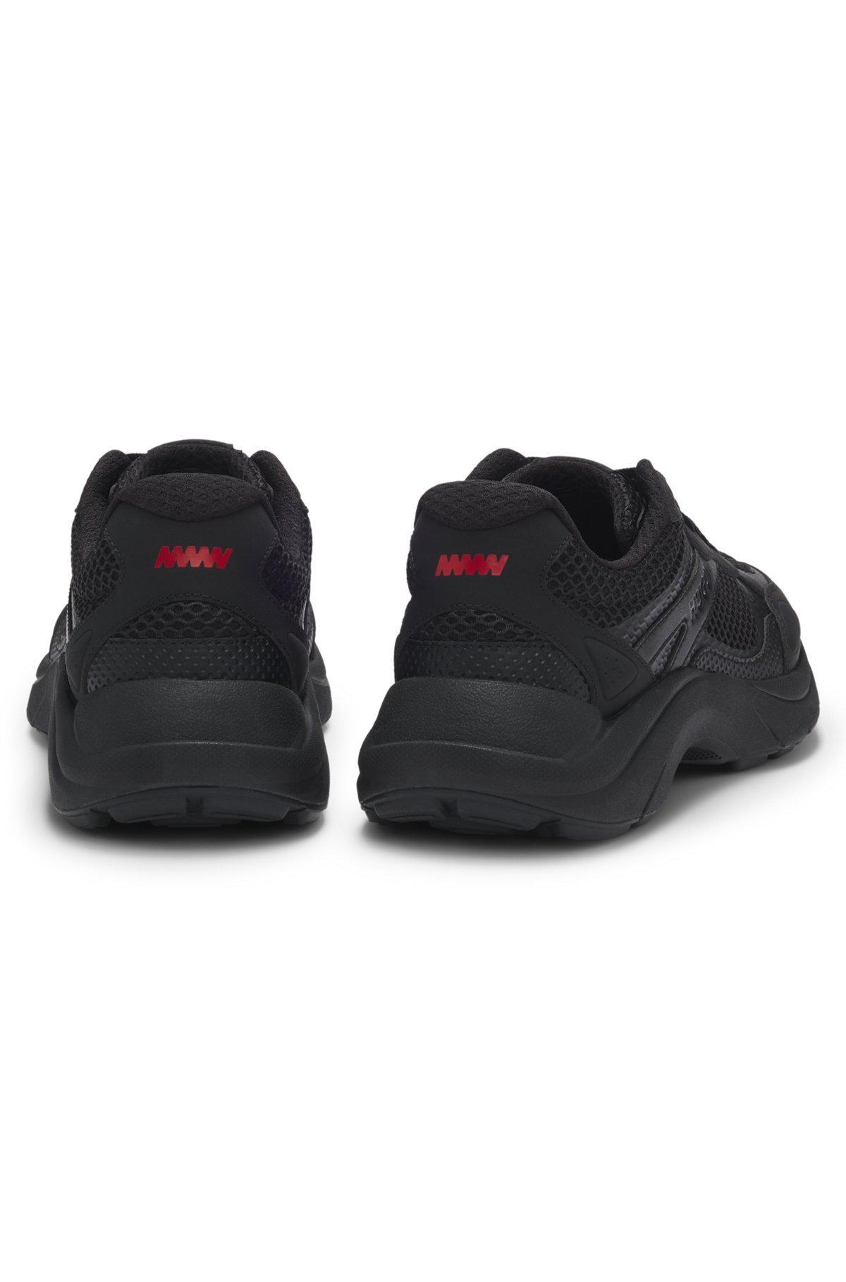 Trainers with mesh and faux leather Product Image
