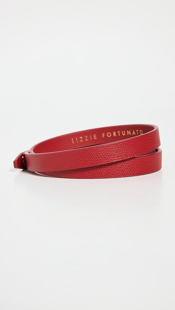 Lizzie Fortunato Skinny Georgia Belt In Red | Shopbop Product Image