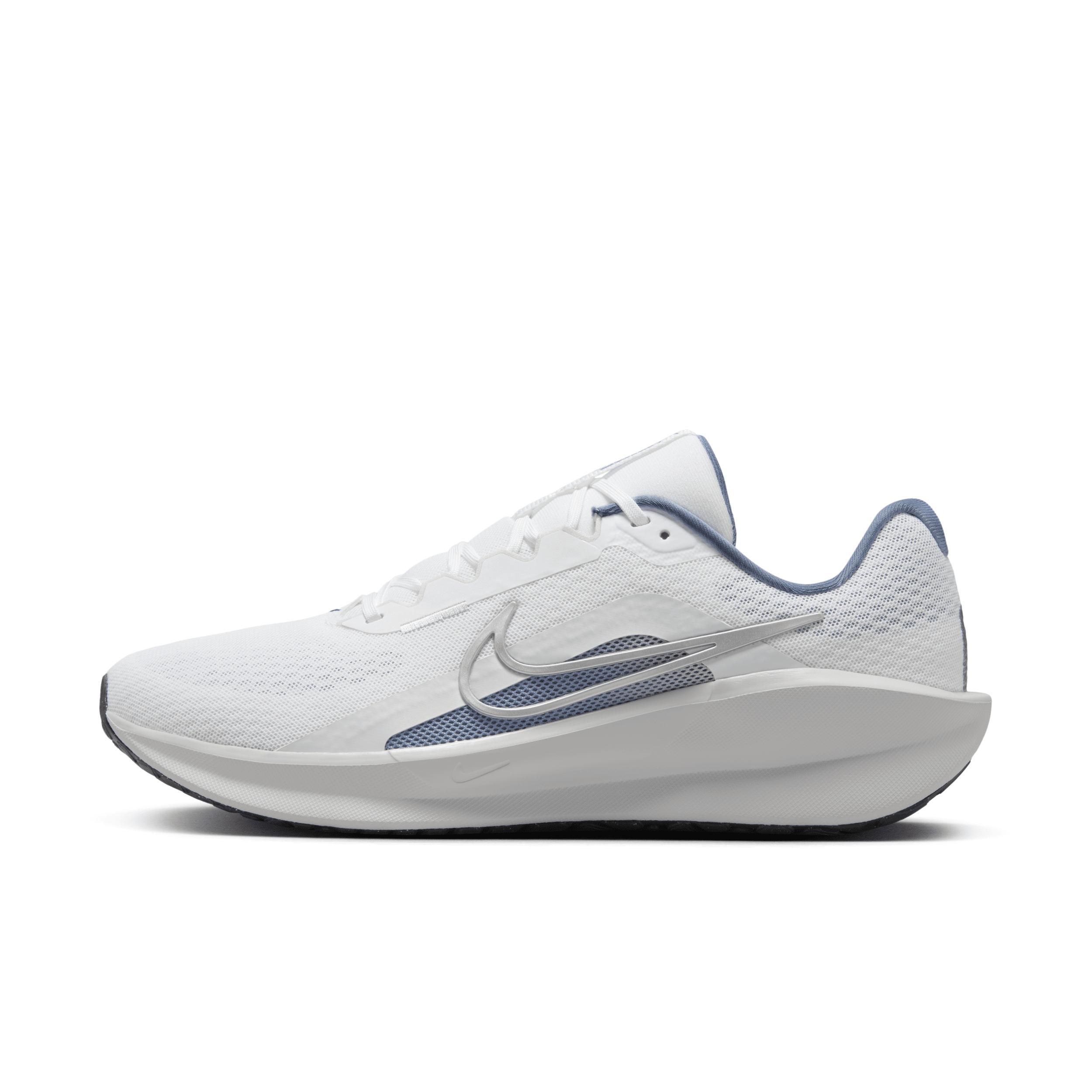 Nike Downshifter 13 Men's Road Running Shoes, Size: 15, White Grey Silver Product Image