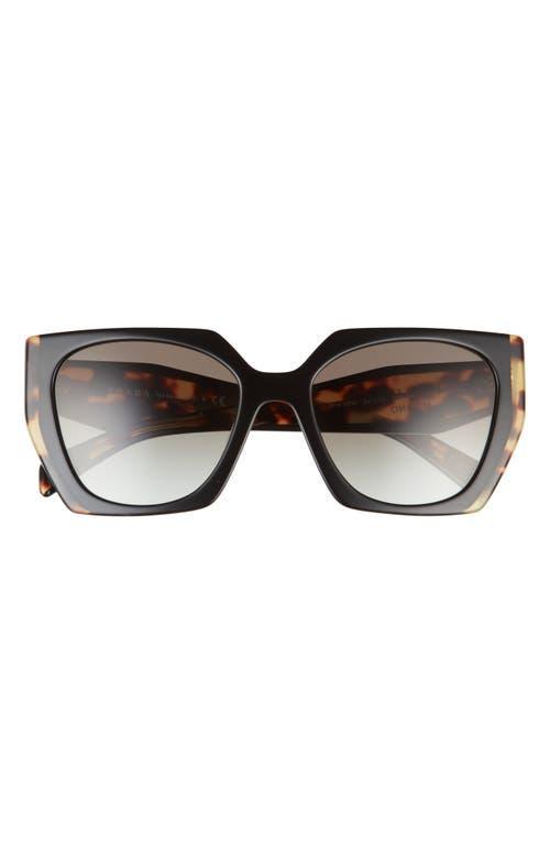 Prada Womens PR 15WS 54mm Tortoise Rectangle Sunglasses Product Image