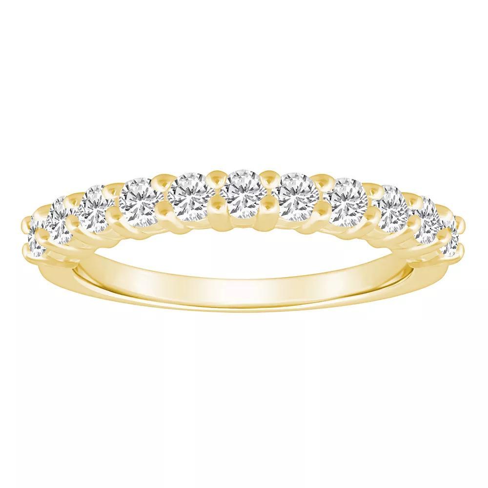 Alyson Layne 14k Gold 3/4 Carat T.W. Diamond 11-Stone Wedding Band, Women's, Size: 8, Yellow Product Image