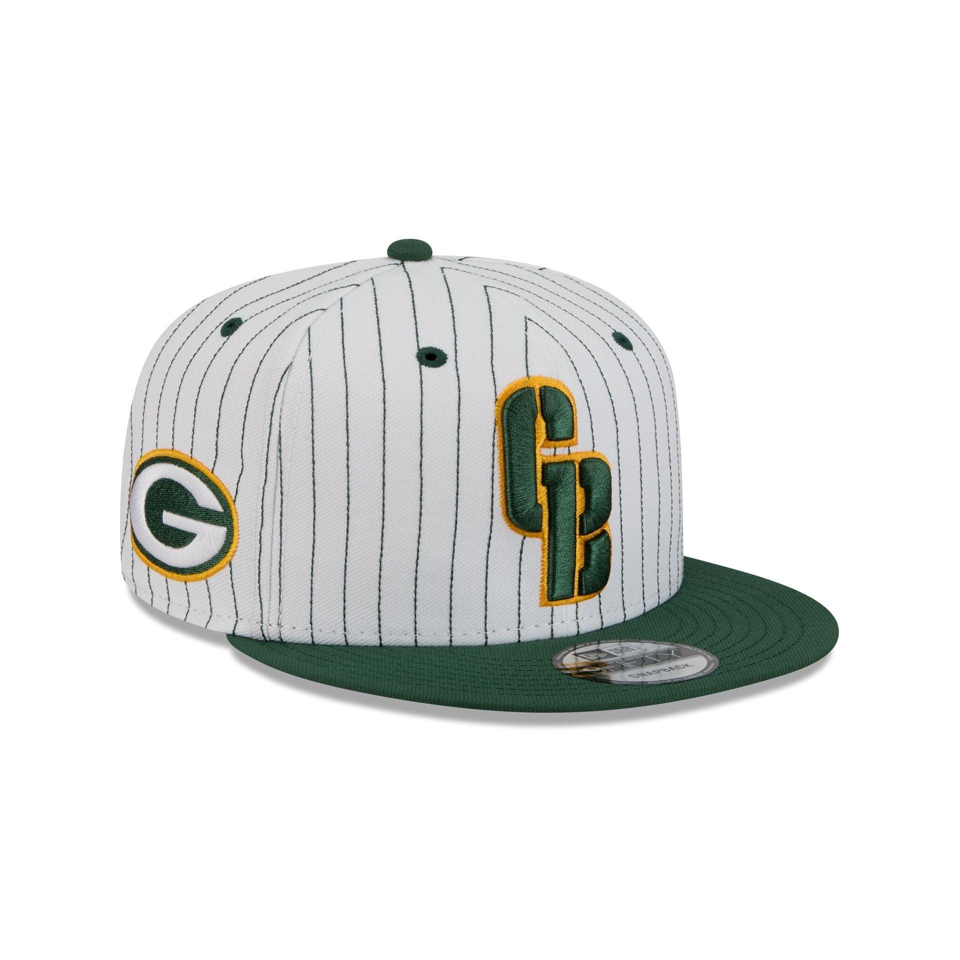 Green Bay Packers Deceptor Pinstripe 9FIFTY Snapback Hat Male Product Image