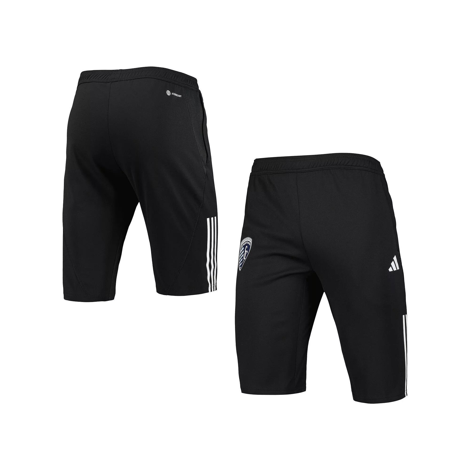 Mens adidas Sporting Kansas City 2023 On-Field Training AEROREADY Half Pants Product Image