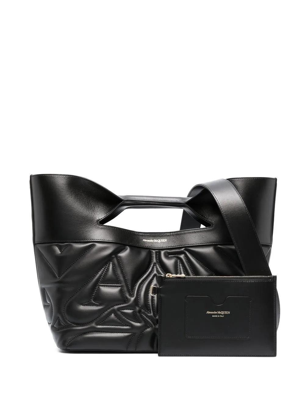ALEXANDER MCQUEEN Quilted Leather Tote Bag In Black Product Image