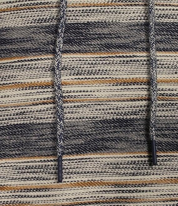 Rowm Long Sleeve Textured Stripe Hoodie Product Image