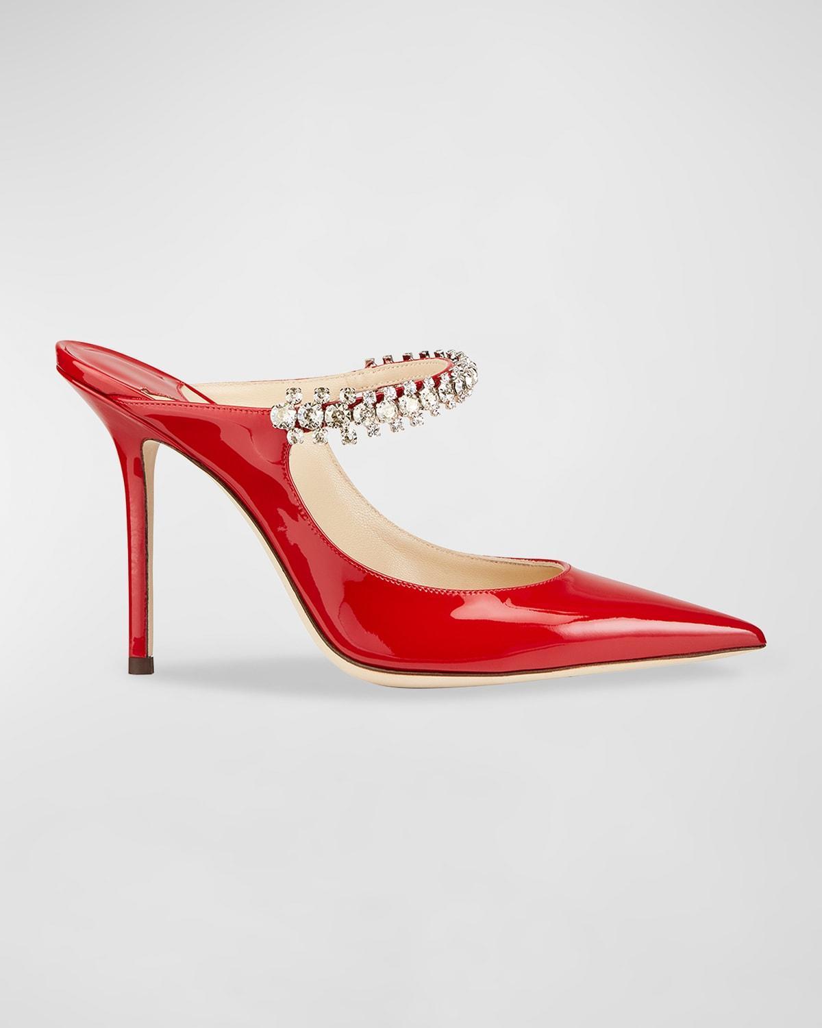 Bing Patent Jeweled Mules Product Image