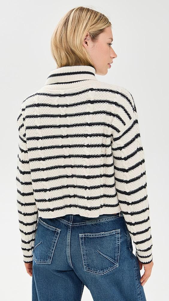ASKK NY Cable Cropped Crew Sweater | Shopbop Product Image
