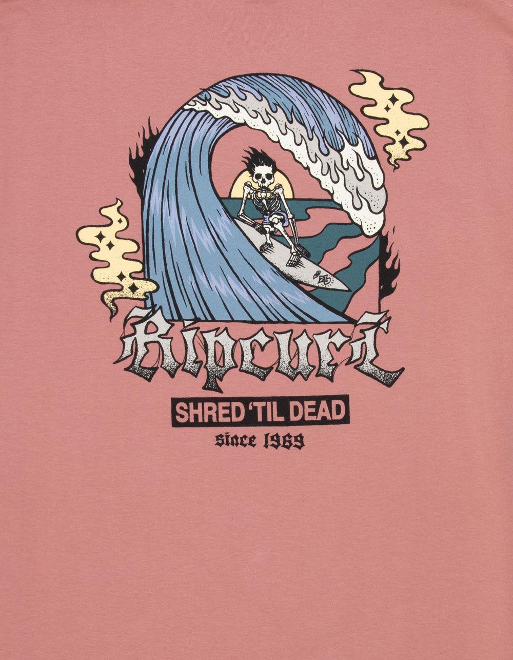 RIP CURL Shred 'Til Dead Mens Tee - PINK Product Image