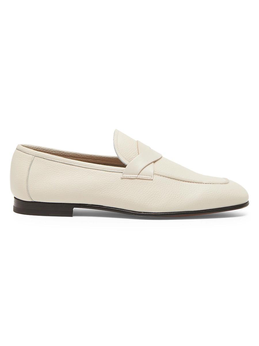 Mens Leather Grain Loafers Product Image