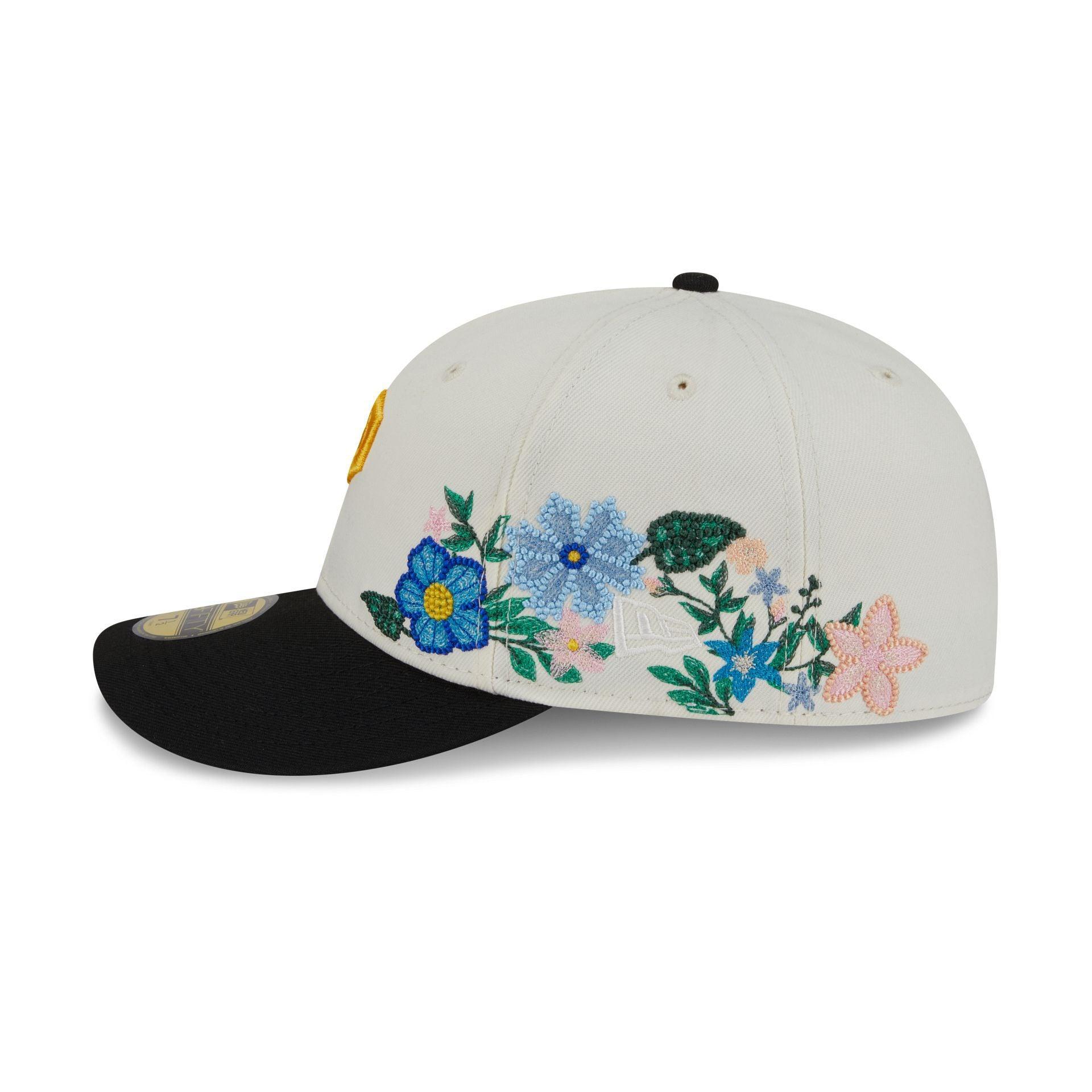 Anaheim Ducks Tonal Florals White 59FIFTY Fitted Hat Male Product Image