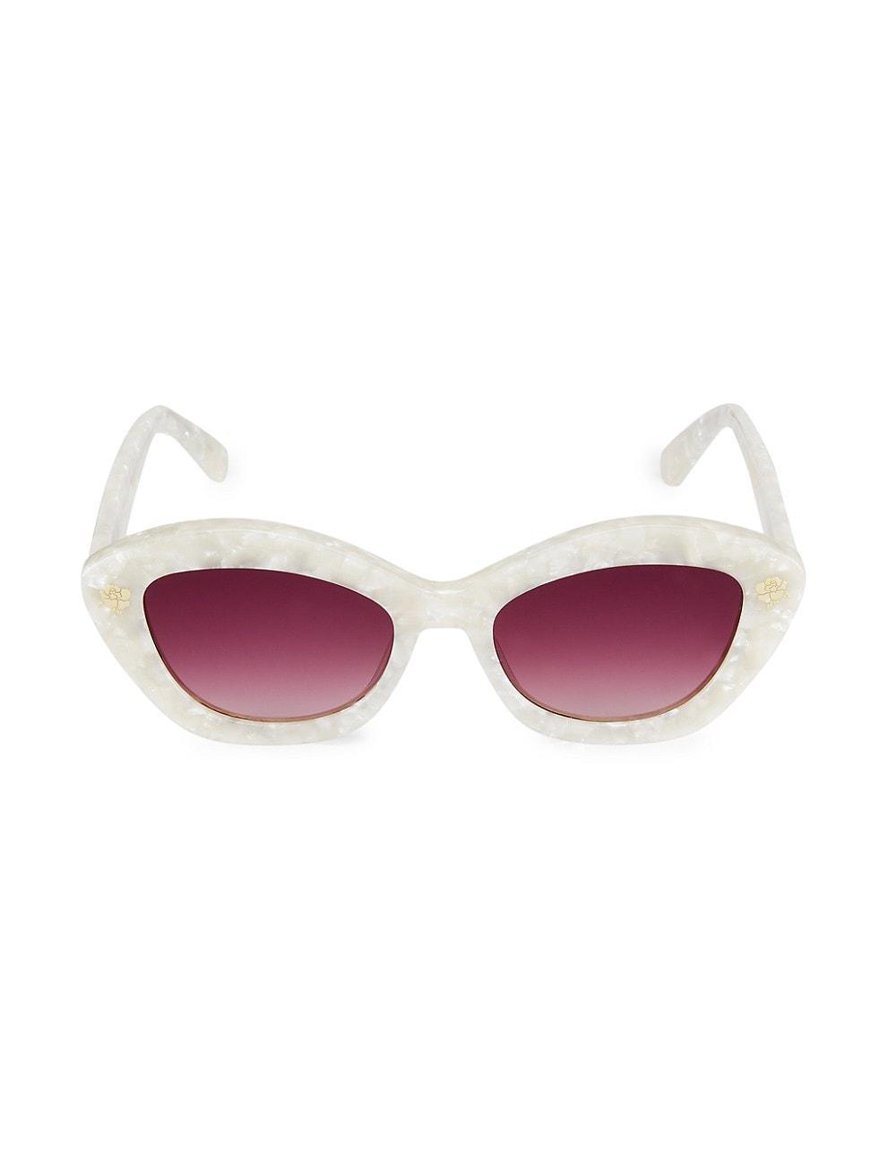 LoveShackFancy Hessel Cat Eye Sunglasses, 53mm Product Image