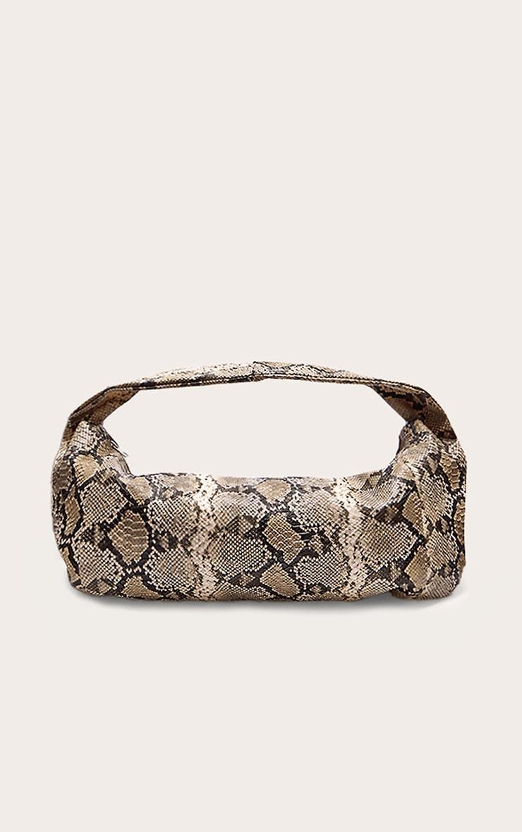 Snake Print Oversized PU Tote Product Image