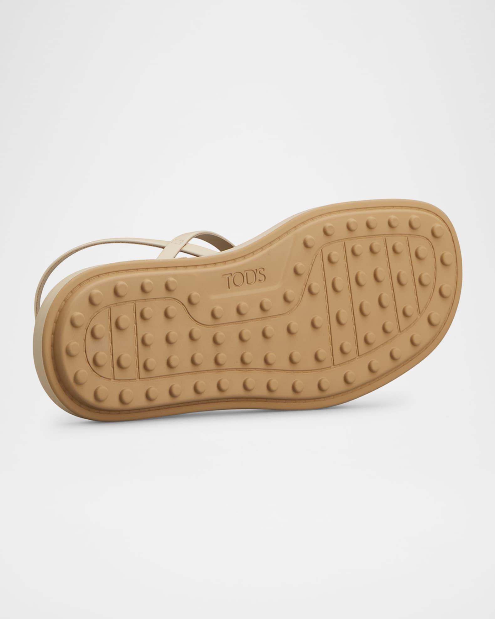 Multi-Strap Leather Toe-Loop Sandals Product Image